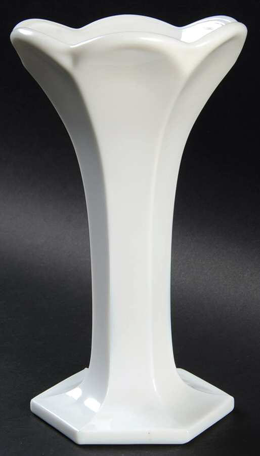 754 Milkglass 7" Bud Vase by Duncan & Miller-1