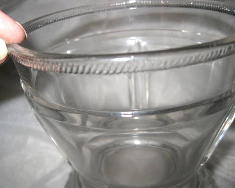 Triple Bar with Cable Round Butter Dish No Lid by Duncan & Miller-1