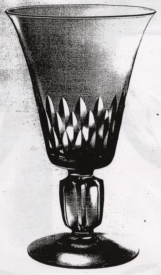 Gloria Water Goblet by Duncan & Miller-1