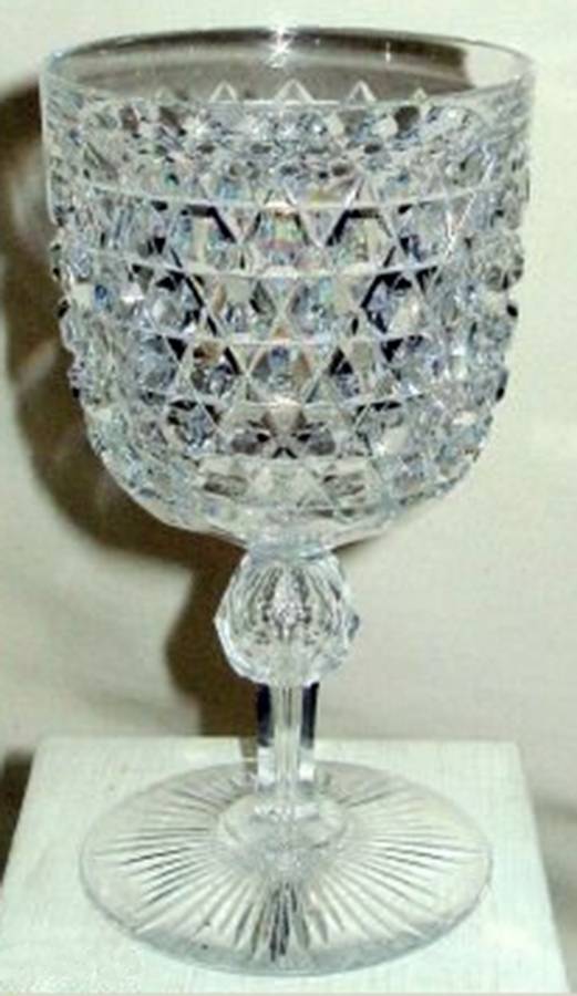 Hob Diamond Wine Glass by Dorflinger-1