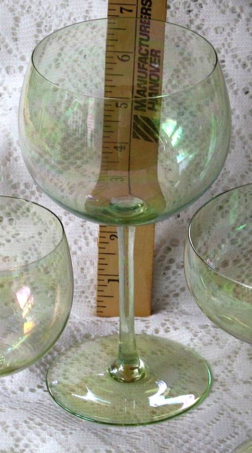 Green Lustre Water Goblet by Dorothy Thorpe-1