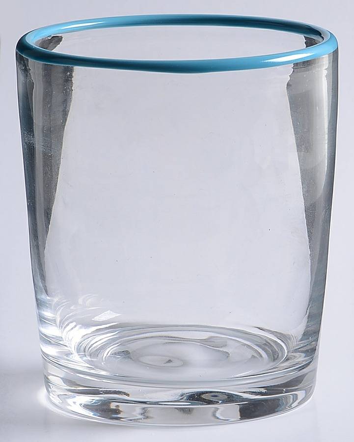 The Burbs Blue (Blue Trim) Double Old Fashioned by Dansk-1
