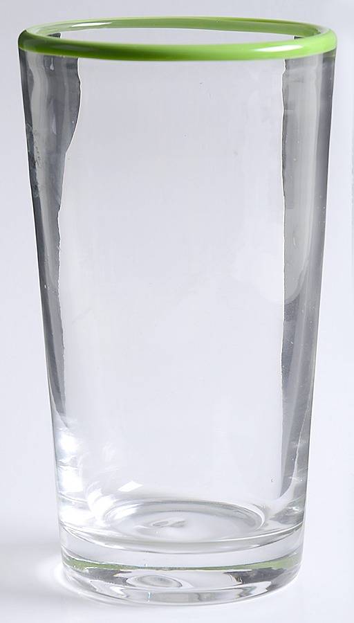 The Burbs Grass Green (Green Trim) Highball Glass by Dansk-1