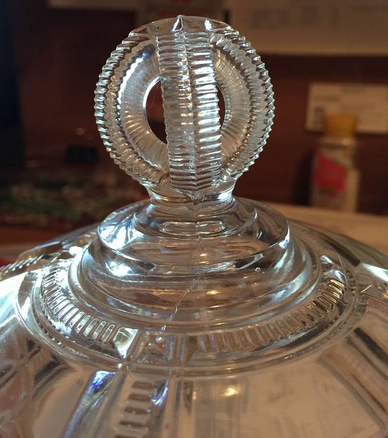 Zippered Block Clear Lid for Sugar Bowl by Duncan & Miller-1