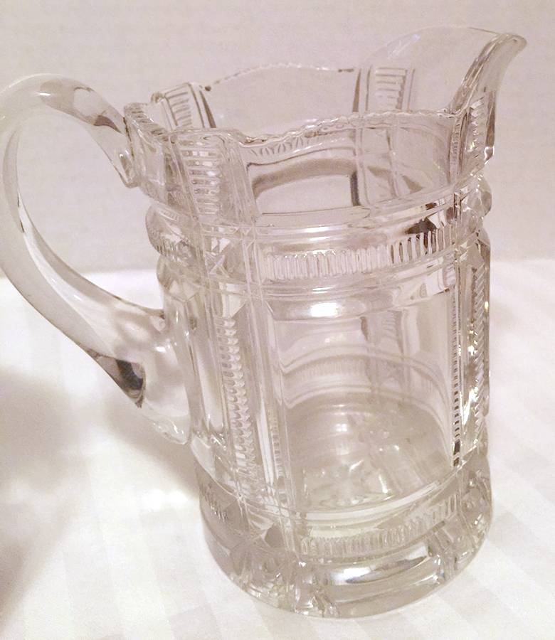 Zippered Block Clear Creamer by Duncan & Miller-1