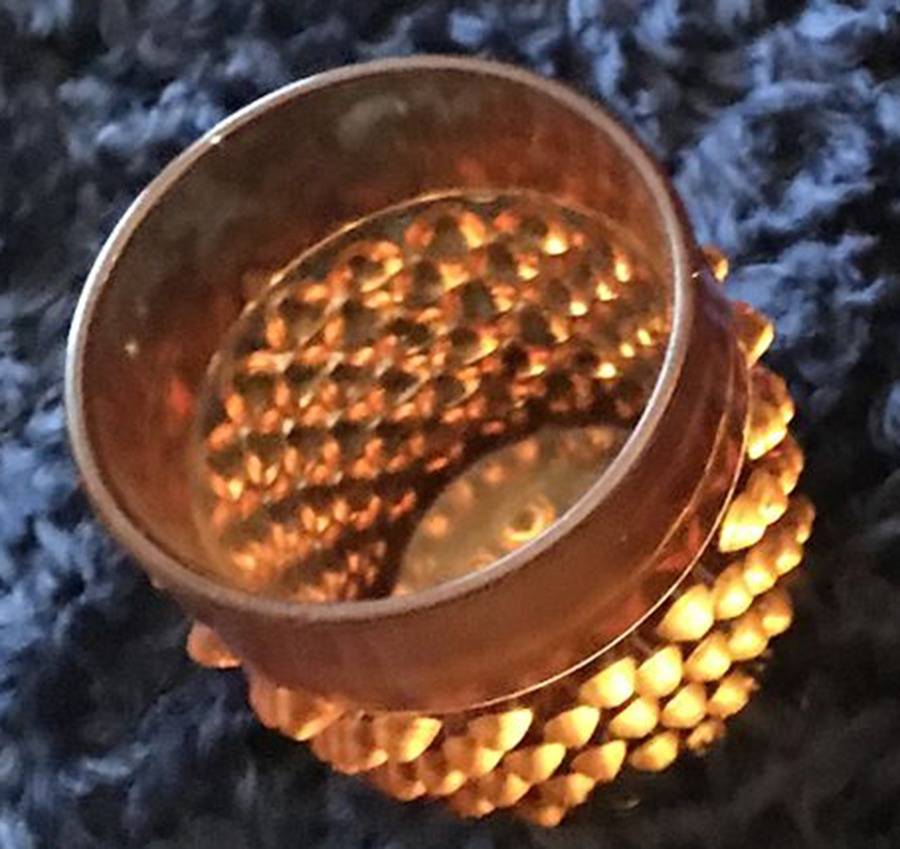 Hobnail Amber Flat Tumbler by Doyle Glass-1
