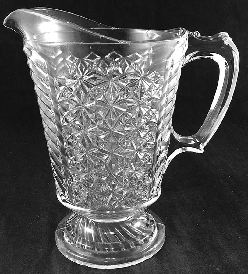 Fine Cut & Rib Clear Pitcher by Doyle Glass-1