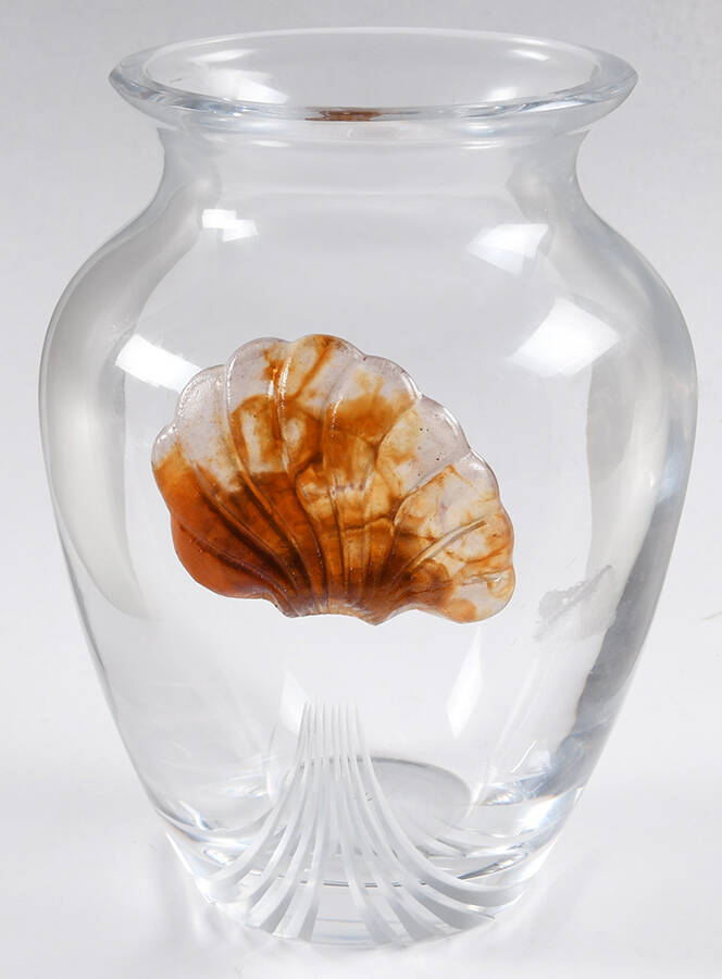 Seashell 7" Flower Vase by Daum-1