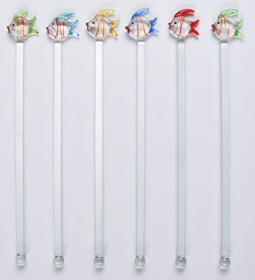 Animals & Figurines Swizzle Stick - Set of 6 by Dansk-1