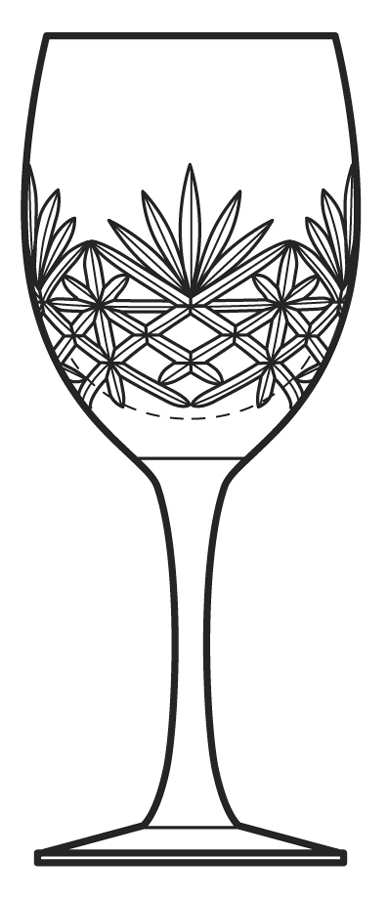 Duet Water Goblet by Edinburgh Crystal-1