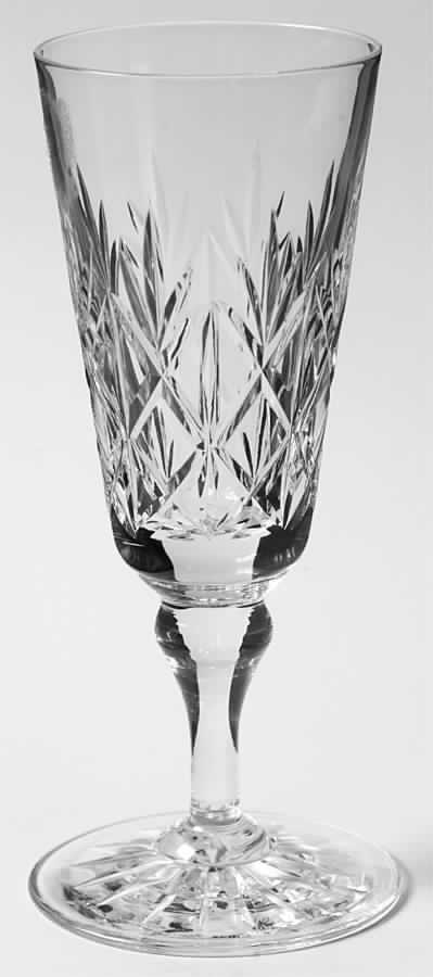 Glenshee (Cut) Fluted Champagne by Edinburgh Crystal-1