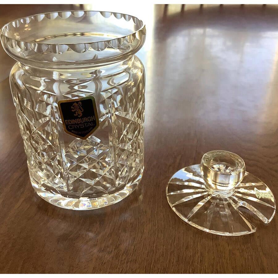 Highland Jam/Jelly & Lid by Edinburgh Crystal-1