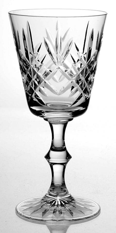 Lomond (Square Bwl) Water Goblet by Edinburgh Crystal-1