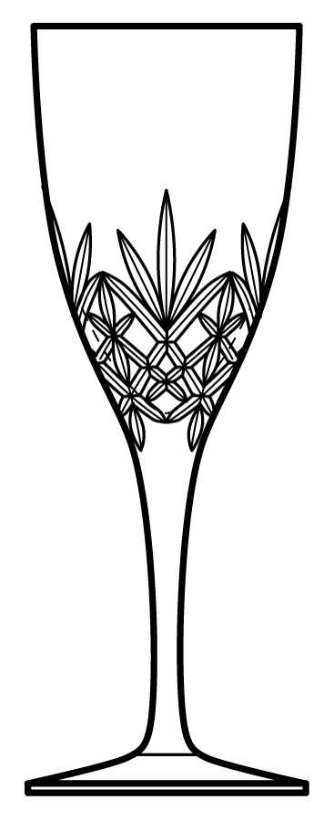 Silhouette Water Goblet by Edinburgh Crystal-1