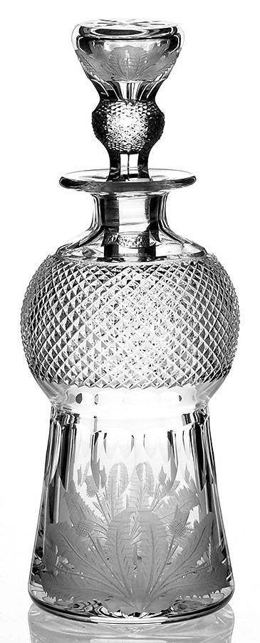 Thistle (Cut) Cordial Decanter & Stopper by Edinburgh Crystal-1