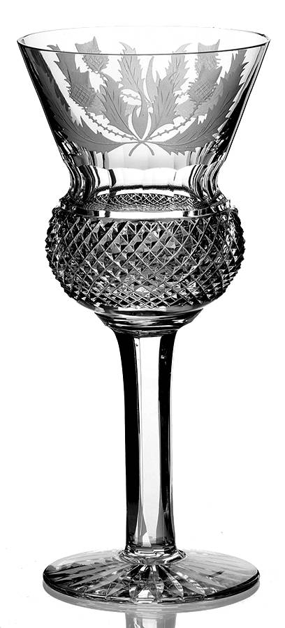 Thistle (Cut) Hock Wine by Edinburgh Crystal-1