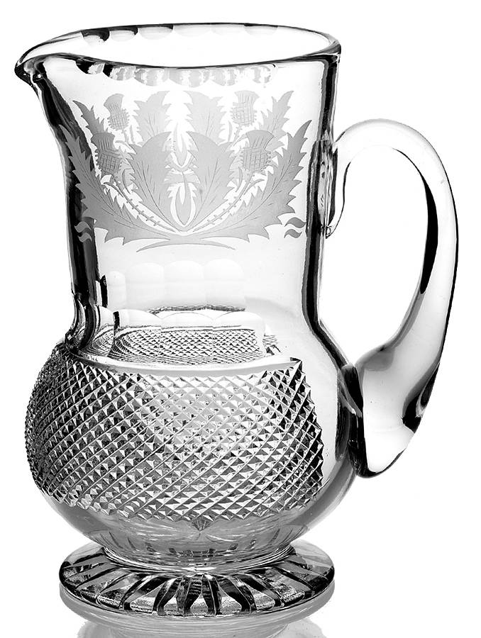 Thistle (Cut) 26 Oz Pitcher by Edinburgh Crystal-1