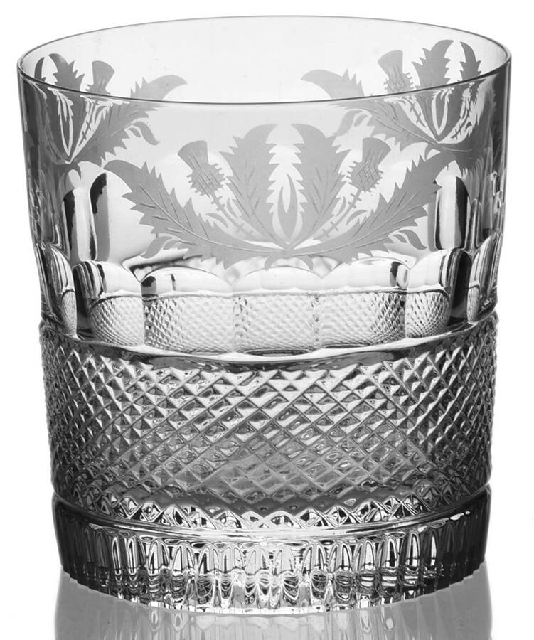 Thistle (Cut) Old Fashioned by Edinburgh Crystal-1