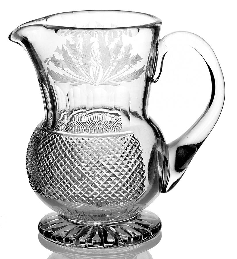 Thistle (Cut) 24 Oz Jug by Edinburgh Crystal-1