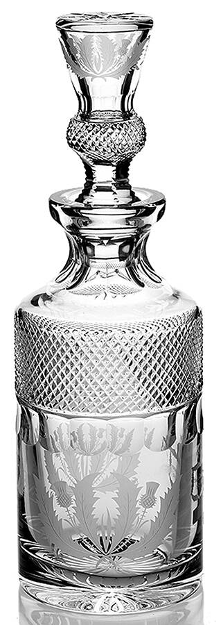 Thistle (Cut) Spirit Decanter & Stopper by Edinburgh Crystal-1