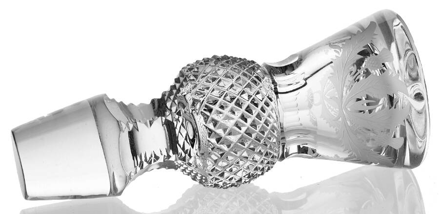 Thistle (Cut) Stopper for Magnum Ships Decanter by Edinburgh Crystal-1