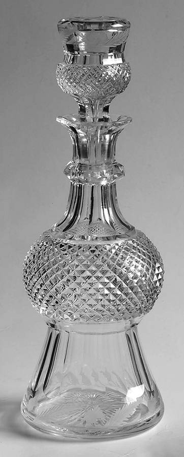 Thistle (Cut) Cordial Decanter & Stopper by Edinburgh Crystal-1