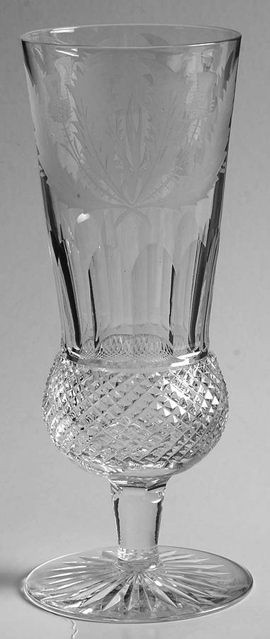 Thistle (Cut) Fluted Champagne by Edinburgh Crystal-1