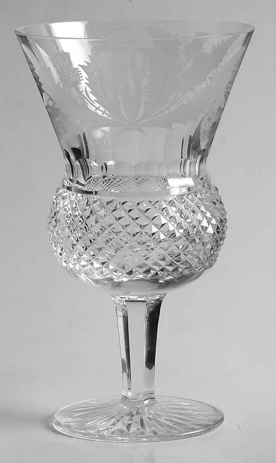 Thistle (Cut) White Wine by Edinburgh Crystal-1