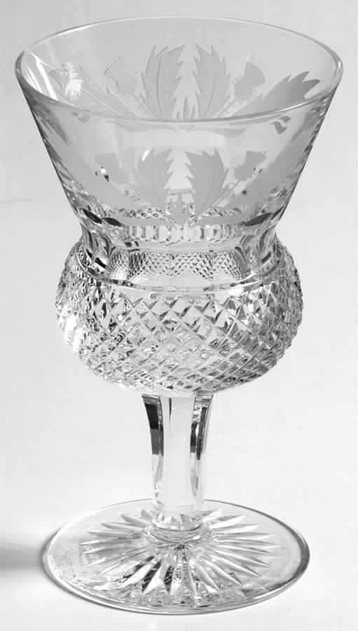 Thistle (Cut) Claret Wine by Edinburgh Crystal-1