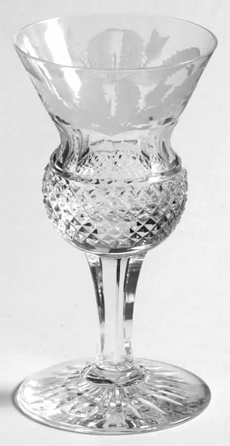 Thistle (Cut) Cordial Glass by Edinburgh Crystal-1