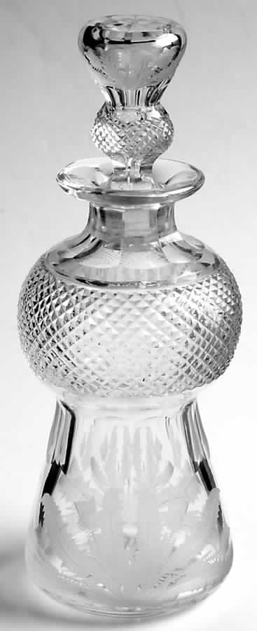 Thistle (Cut) Cordial Decanter & Stopper by Edinburgh Crystal-1