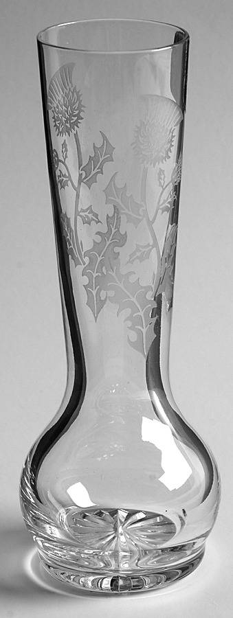 Thistle (Cut) 6" Bud Vase by Edinburgh Crystal-1