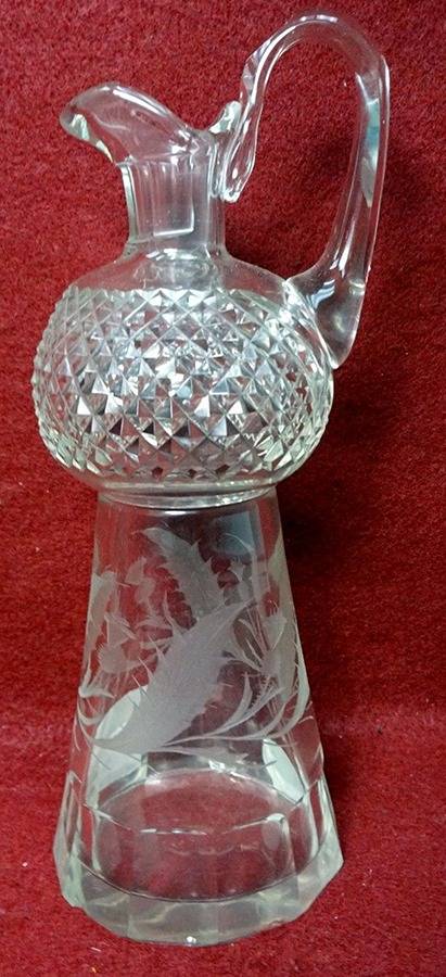 Thistle (Cut) Cruet No Stopper by Edinburgh Crystal-1