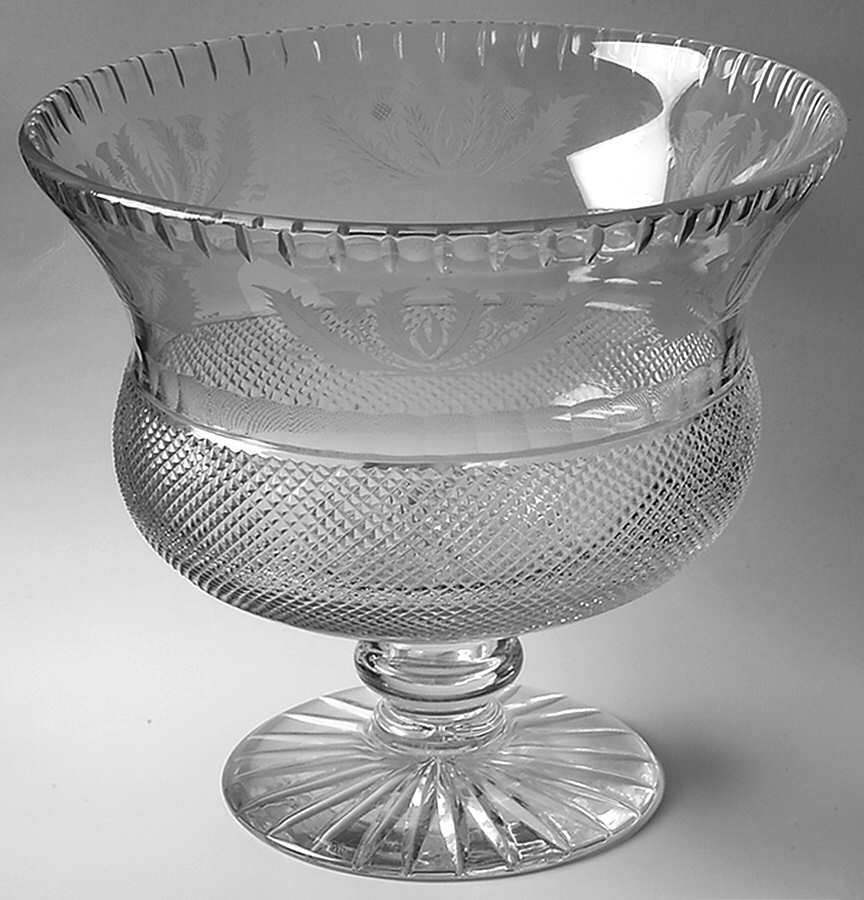 Thistle (Cut) Punch Bowl by Edinburgh Crystal-1