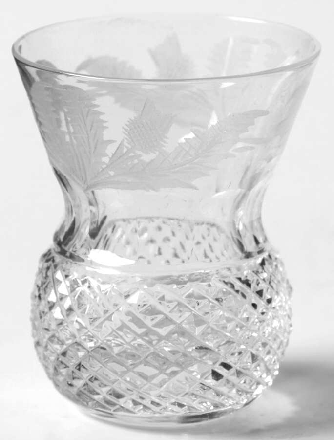 Thistle (Cut) Shot Glass by Edinburgh Crystal-1