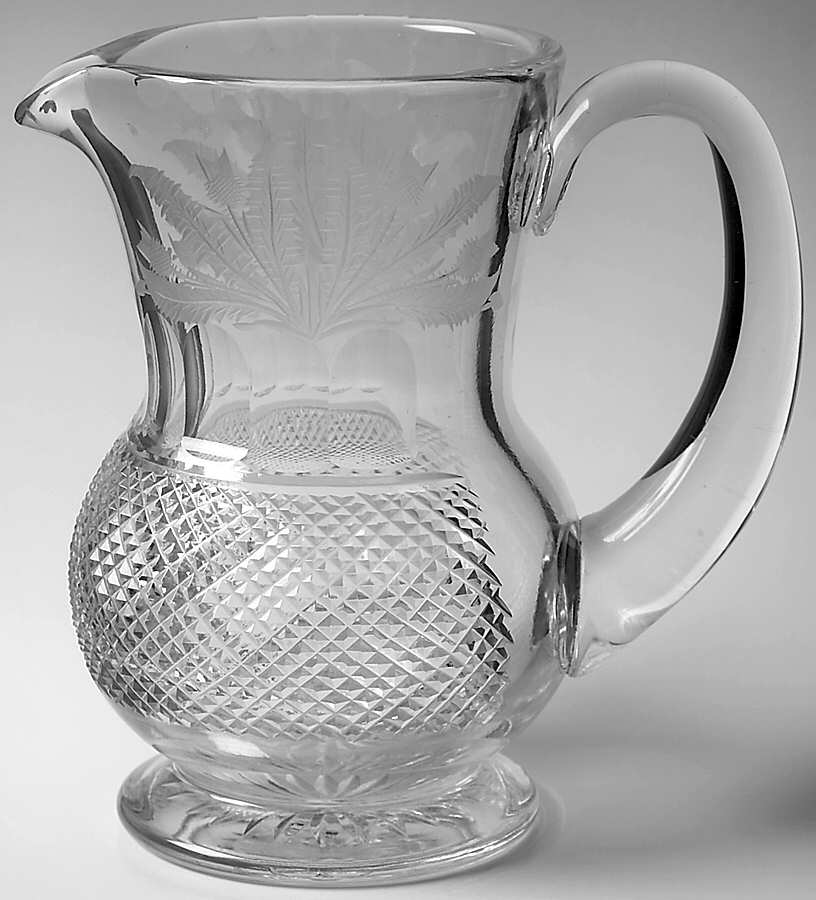 Thistle (Cut) 22 Oz Jug by Edinburgh Crystal-1