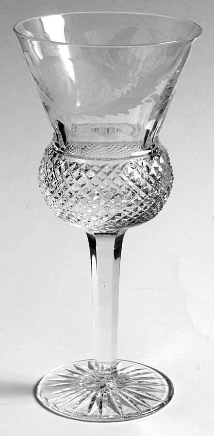 Thistle (Cut) Hock Wine by Edinburgh Crystal-1