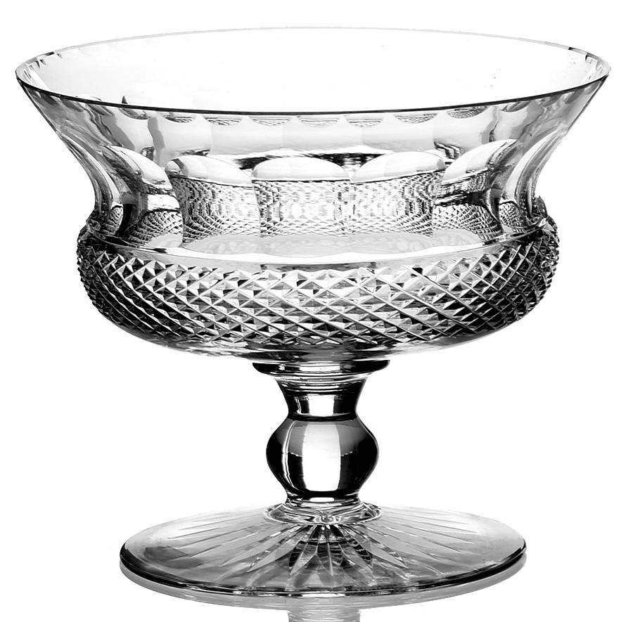 Thistle (Plain) Footed Dessert by Edinburgh Crystal-1