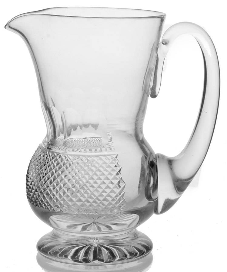 Thistle (Plain) 11 Oz Jug by Edinburgh Crystal-1