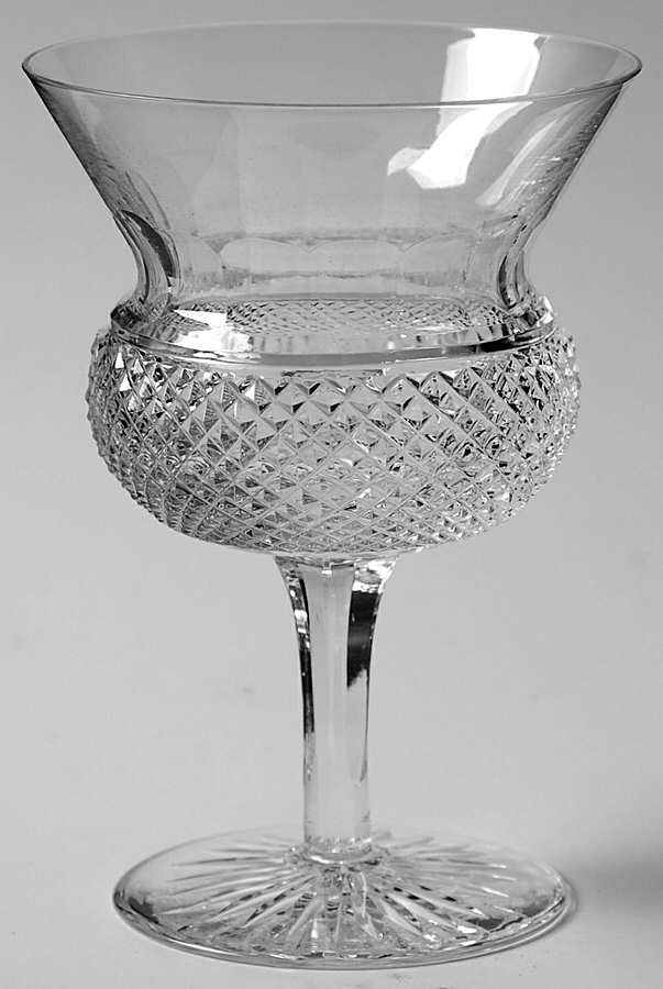 Thistle (Plain) Champagne/Tall Sherbet by Edinburgh Crystal-1