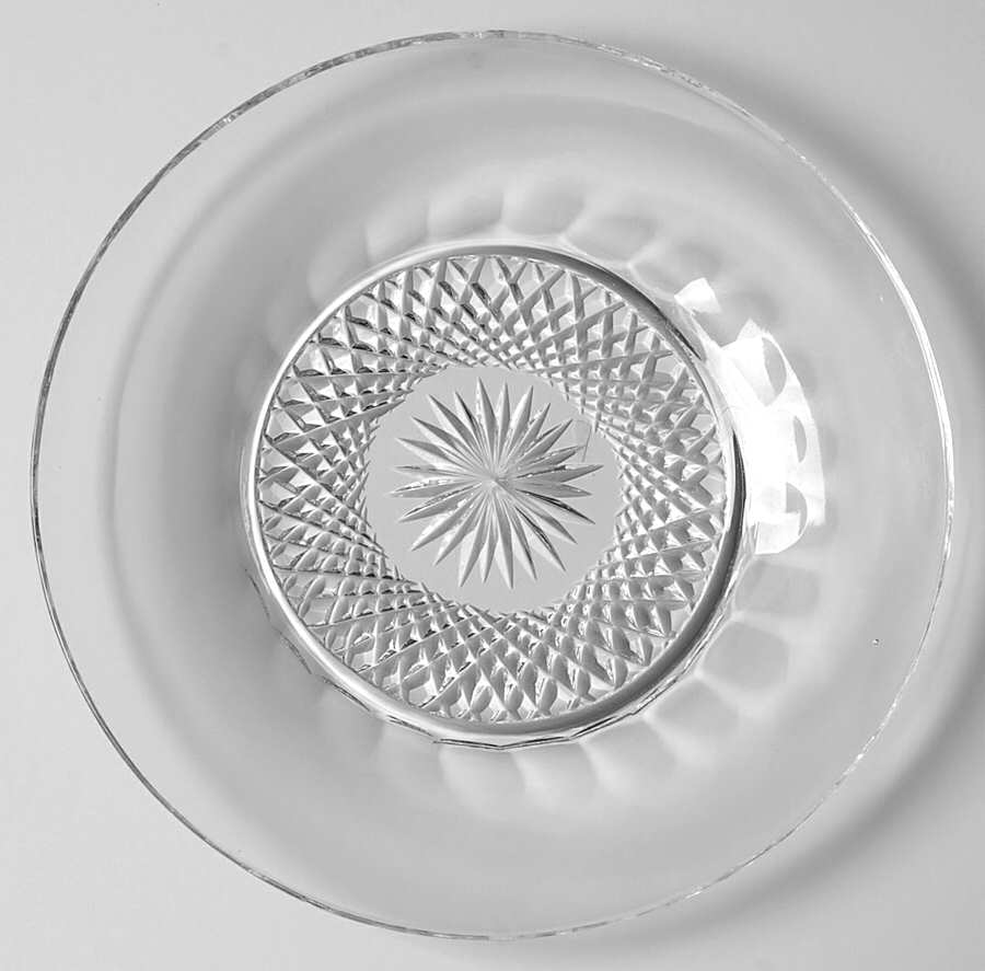 Thistle (Plain) Bread & Butter Plate by Edinburgh Crystal-1