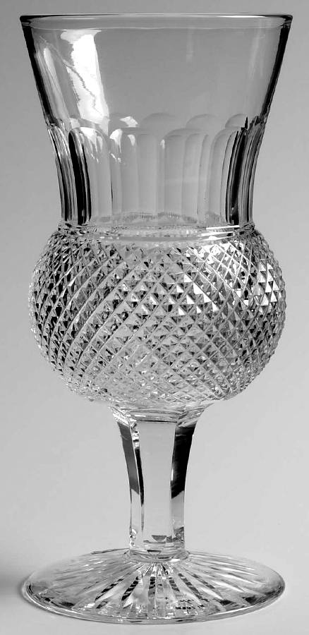 Thistle (Plain) Water Goblet by Edinburgh Crystal-1