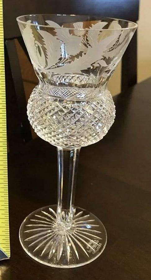 Thistle (Tall) Hock Wine by Edinburgh Crystal-1
