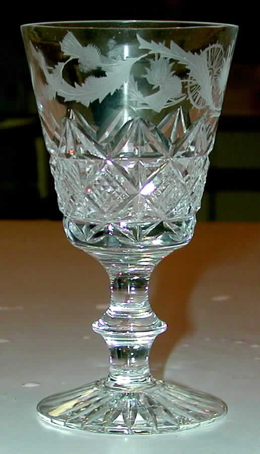YOUNG PRETENDER Water Goblet by Edinburgh Crystal-1