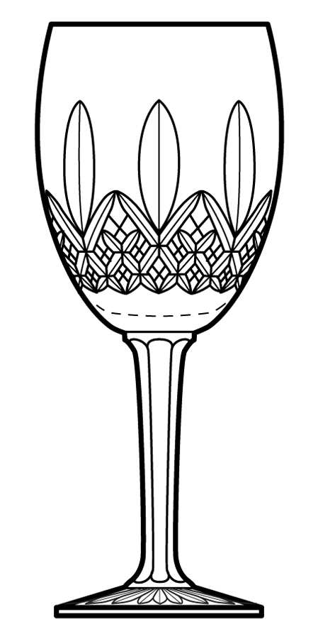 Tiree Water Goblet by Edinburgh Crystal-1