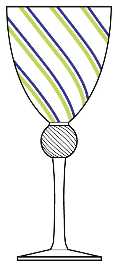 Tuscano Ocean Water Goblet by Eastern Design-1