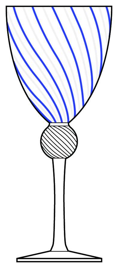 Tuscano Skye Water Goblet by Eastern Design-1