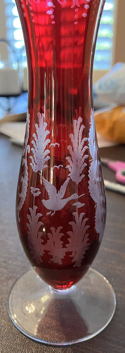 Giftware 9" Bud Vase by Egermann Crystal-1