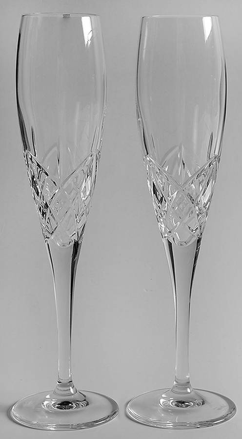 Mirage Fluted Champagne - Set of 2 by Edinburgh Crystal-1