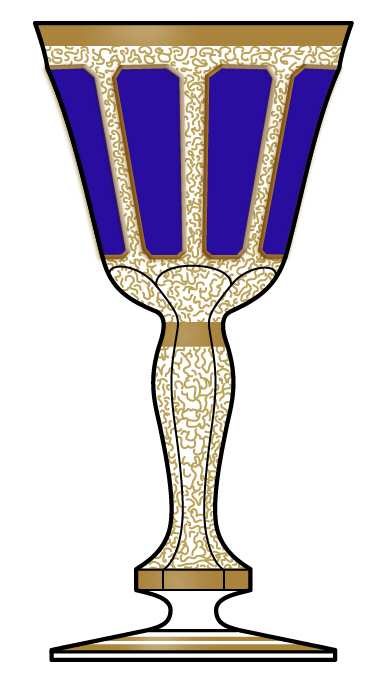 EGC3 Royal Blue Water Goblet by Egermann Crystal-1